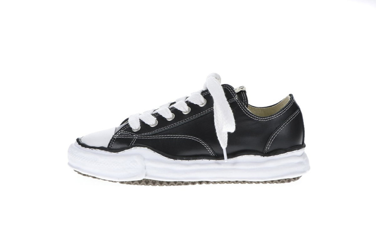 Coco Shoes Mihara Yasuhiro Peterson OG Sole Leather Low Black A06FW736-13 - Cocoshoesvip.net