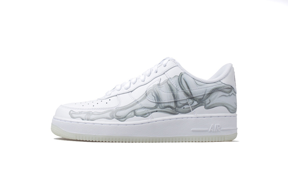 Coco Shoes Nike Air Force 1 Low Skeleton Halloween (2018) BQ7541-100 - Cocoshoesvip.net