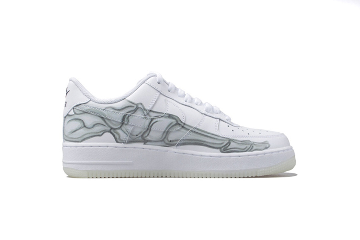 Coco Shoes Nike Air Force 1 Low Skeleton Halloween (2018) BQ7541-100 - Cocoshoesvip.net