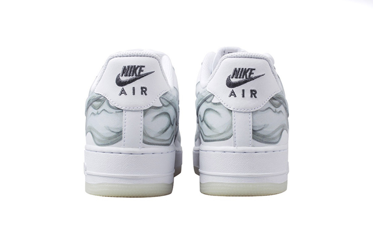 Coco Shoes Nike Air Force 1 Low Skeleton Halloween (2018) BQ7541-100 - Cocoshoesvip.net