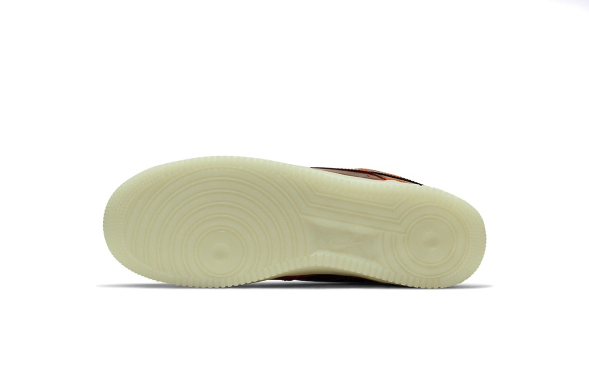 Coco Shoes Nike Air Force 1 Low Orange Skeleton Halloween (2020) CU8067-800 - Cocoshoesvip.net