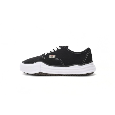 Mihara Yasuhiro Baker OG Sole Canvas Low Black A02FW704 NO.715 01