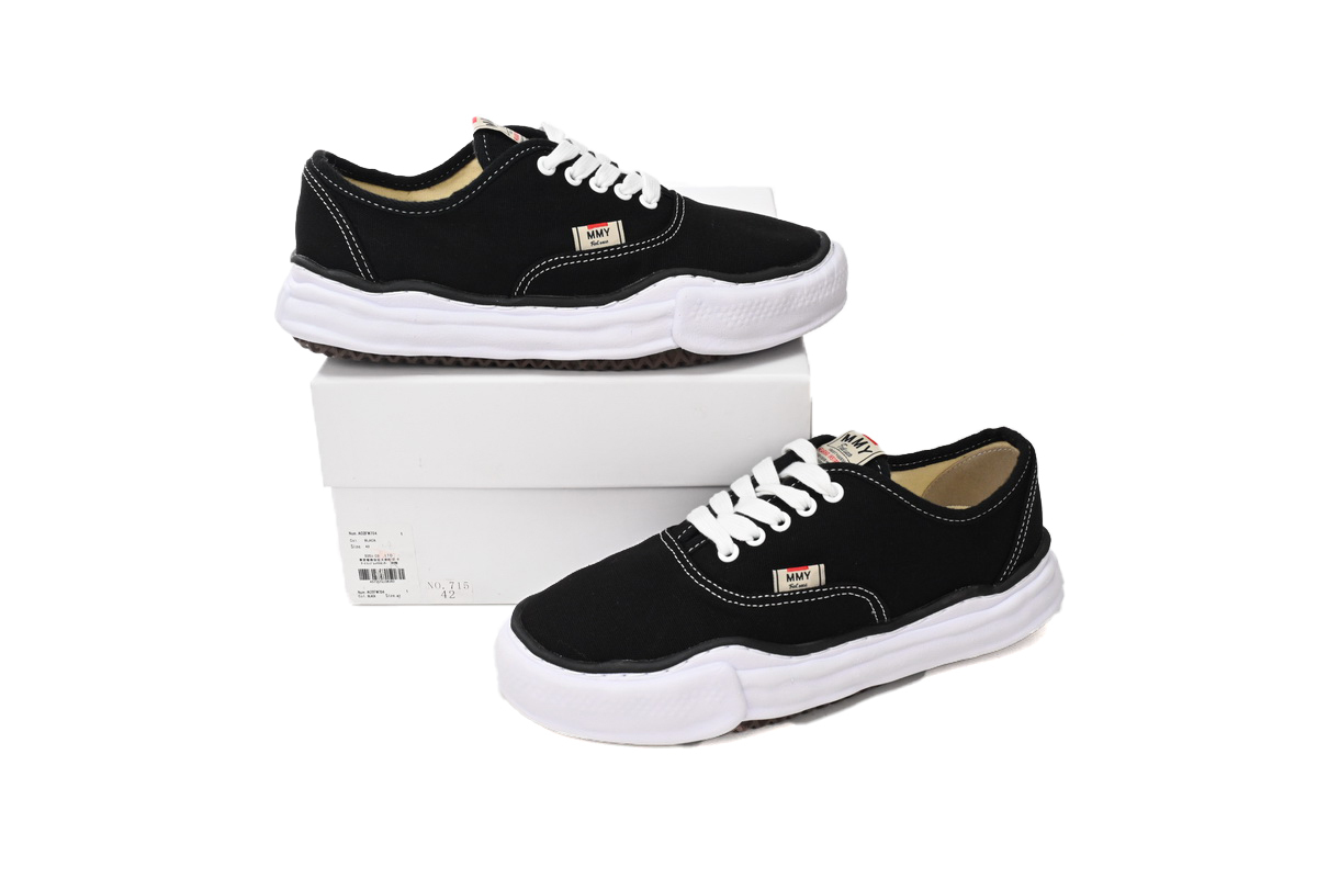 Coco Shoes Mihara Yasuhiro Baker OG Sole Canvas Low Black A02FW704 NO.715 - Cocoshoesvip.net