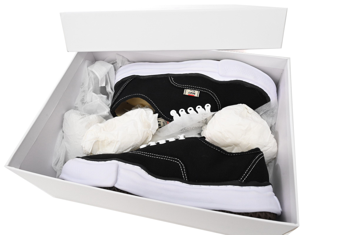 Coco Shoes Mihara Yasuhiro Baker OG Sole Canvas Low Black A02FW704 NO.715 - Cocoshoesvip.net