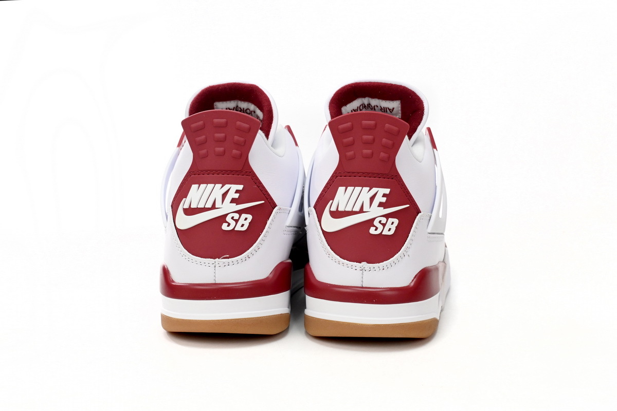 Coco shoes Nike SB x Air Jordan 4 White Red DR5415-160 - Cocoshoesvip.net
