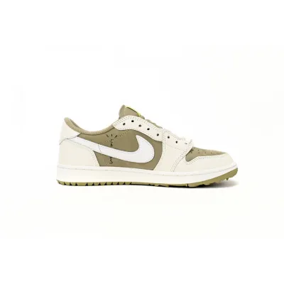 Air Jordan 1 Retro Low Golf Travis Scott Neutral Olive FZ3124-200 02