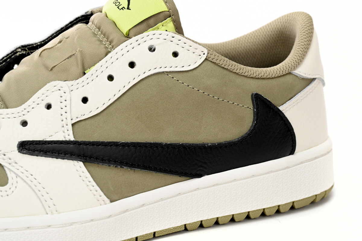 Coco Shoes Jordan 1 Retro Low Golf Travis Scott Neutral Olive FZ3124-200 - Cocoshoesvip.net