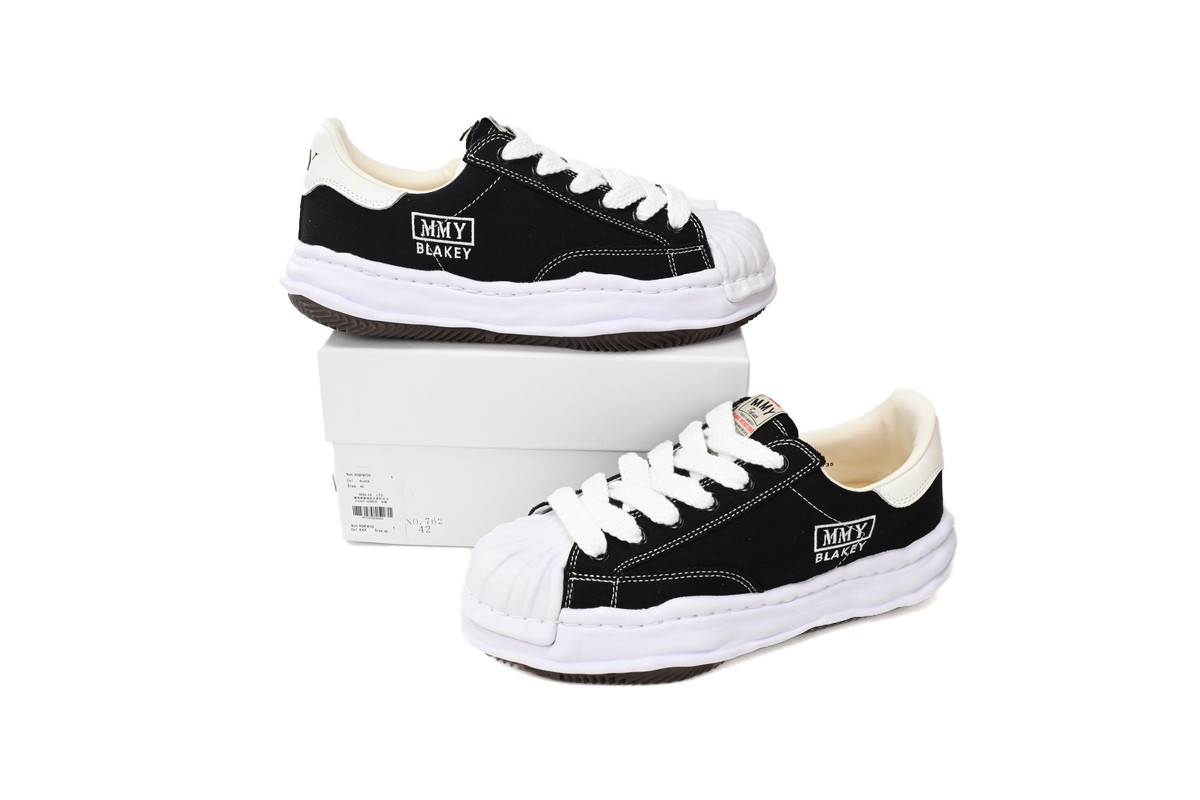 Coco Shoes Mihara Yasuhiro Blakey OG Sole Canvas Low Black A08FW735 NO.762 - Cocoshoesvip.net