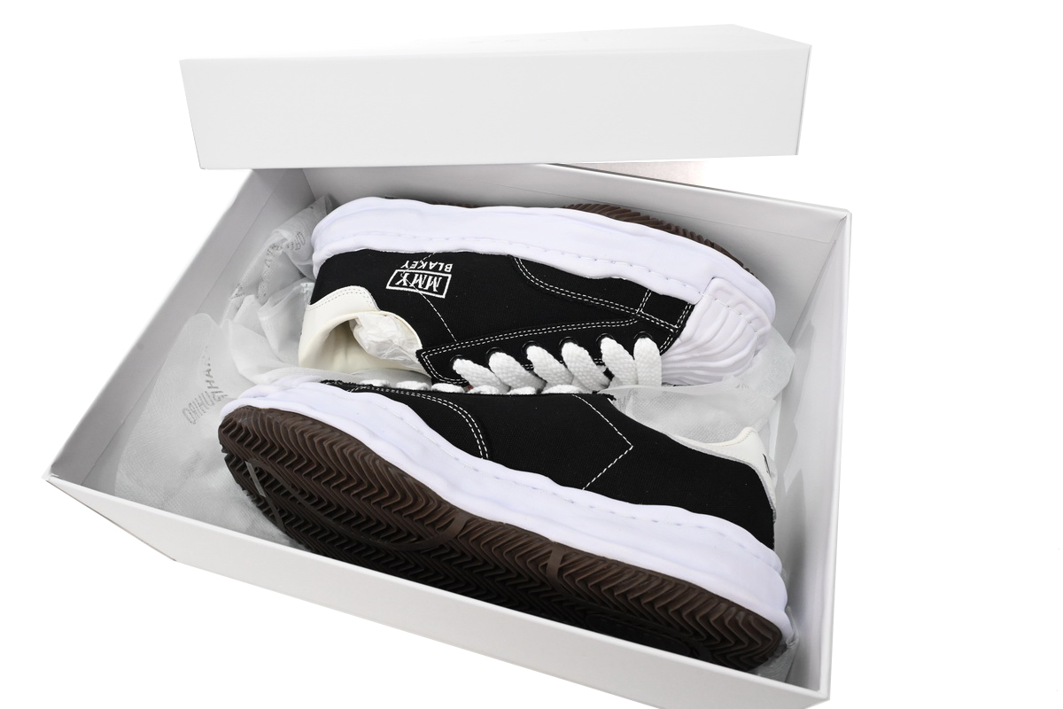 Coco Shoes Mihara Yasuhiro Blakey OG Sole Canvas Low Black A08FW735 NO.762 - Cocoshoesvip.net