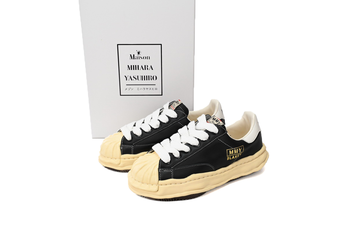 Coco Shoes Mihara Yasuhiro Peterson OG Sole Canvas Low Black Gold White Tail A09FW731 NO.787 - Cocoshoesvip.net