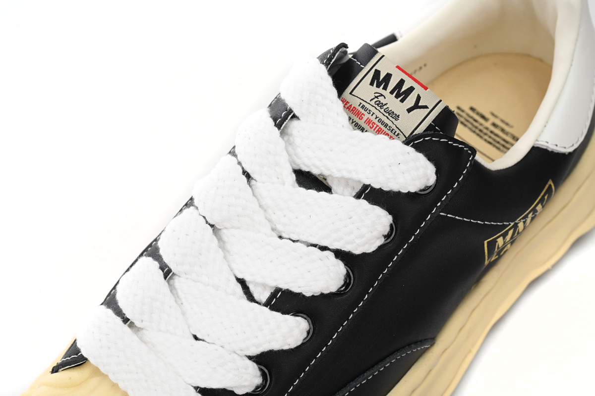 Coco Shoes Mihara Yasuhiro Peterson OG Sole Canvas Low Black Gold White Tail A09FW731 NO.787 - Cocoshoesvip.net