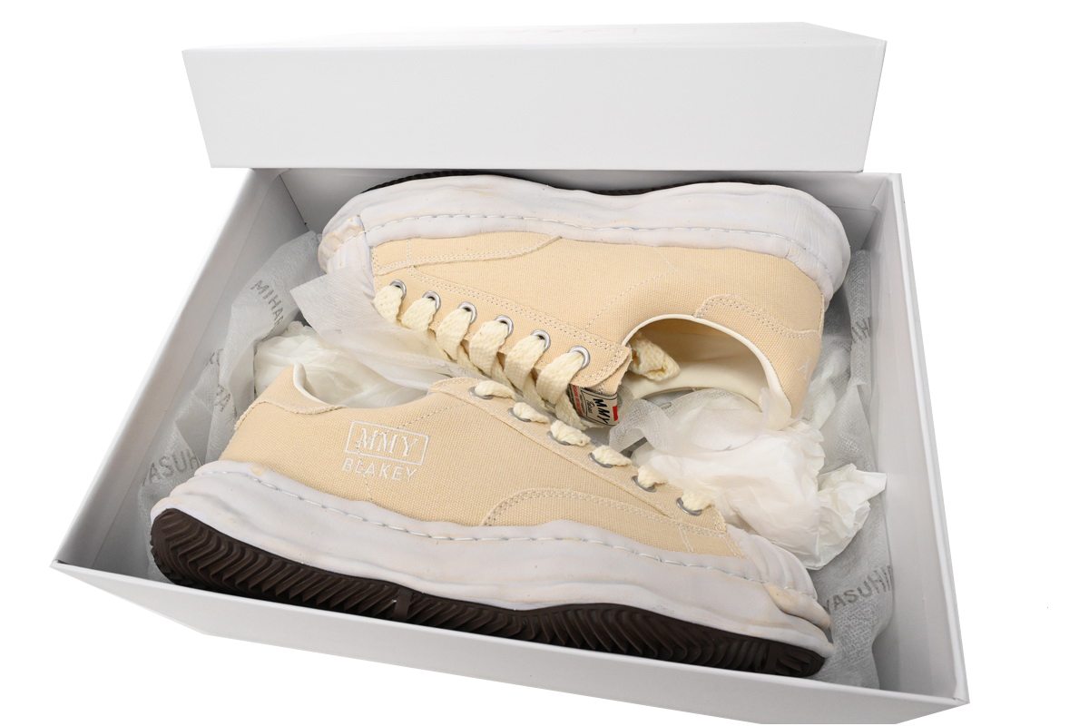 Coco Shoes Mihara Yasuhiro Peterson OG Sole Canvas Low Pink White A08FW710 NO.775 - Cocoshoesvip.net