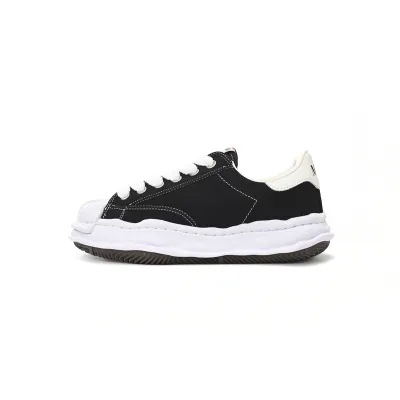 Mihara Yasuhiro Blakey OG Sole Canvas Low Black No Logo A06FW704 NO.703 01