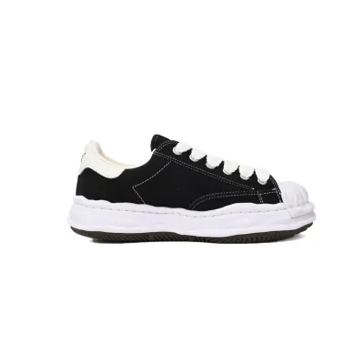 Mihara Yasuhiro Blakey OG Sole Canvas Low Black No Logo A06FW704 NO.703 02