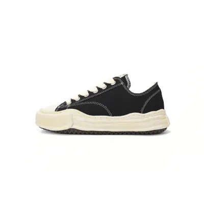 Mihara Yasuhiro Blakey OG Sole Canvas Low Black White A01FW06 NO.731 01