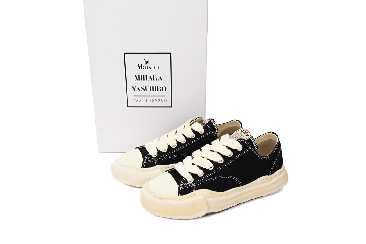 Coco Shoes Mihara Yasuhiro Blakey OG Sole Canvas Low Black White A01FW06 NO.731 - Cocoshoesvip.net