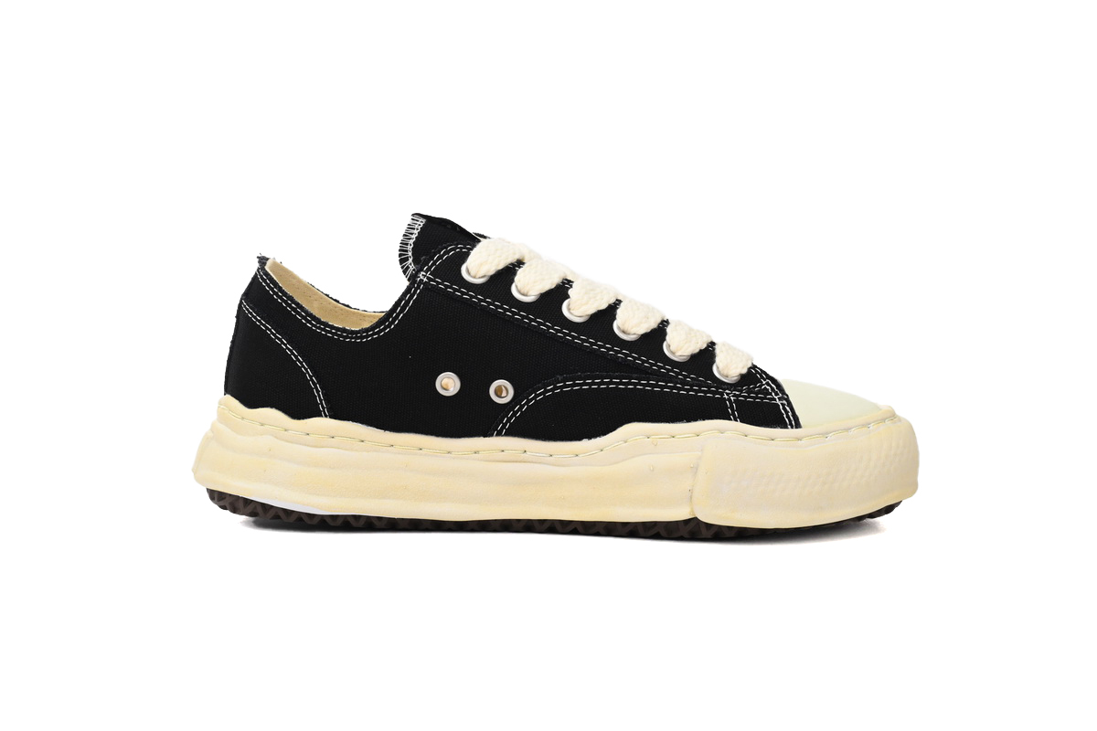Coco Shoes Mihara Yasuhiro Blakey OG Sole Canvas Low Black White A01FW06 NO.731 - Cocoshoesvip.net