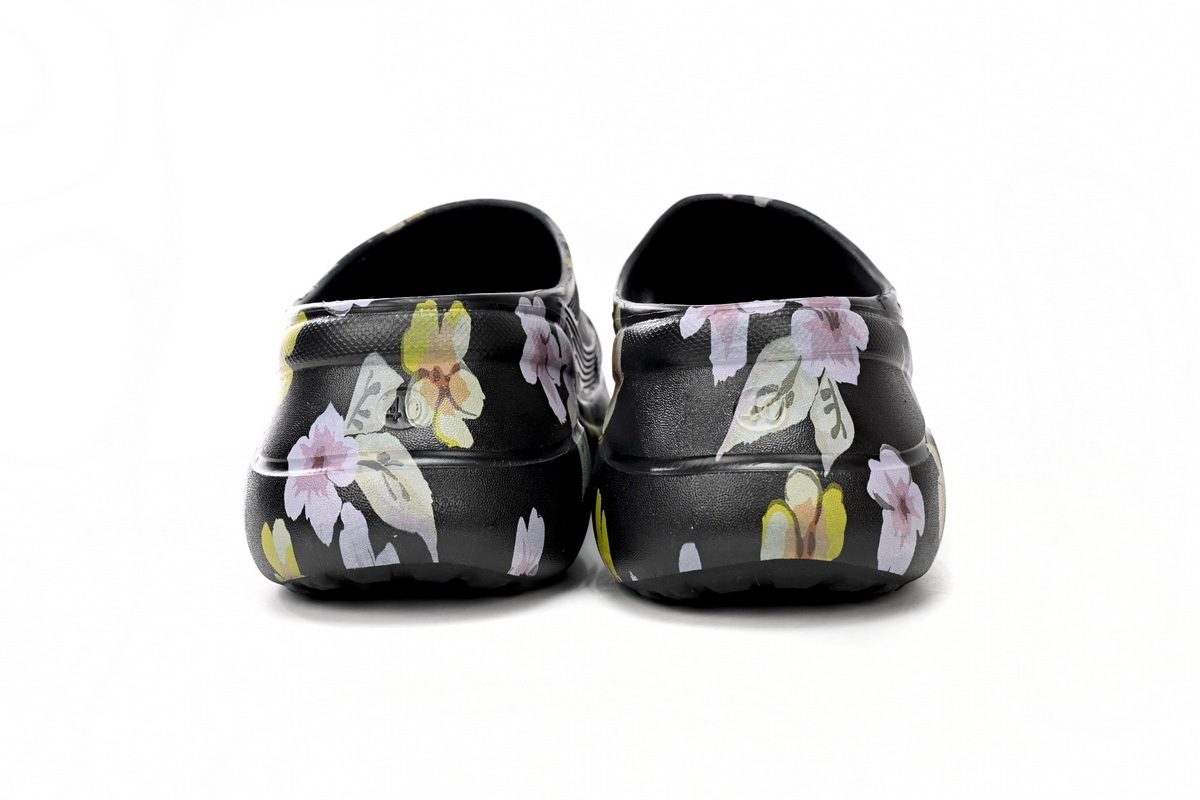 Coco Shoes Balenciaga x Crocs Pool Slide Sandals Grey Flower 677389W1S8G6556 - Cocoshoesvip.net