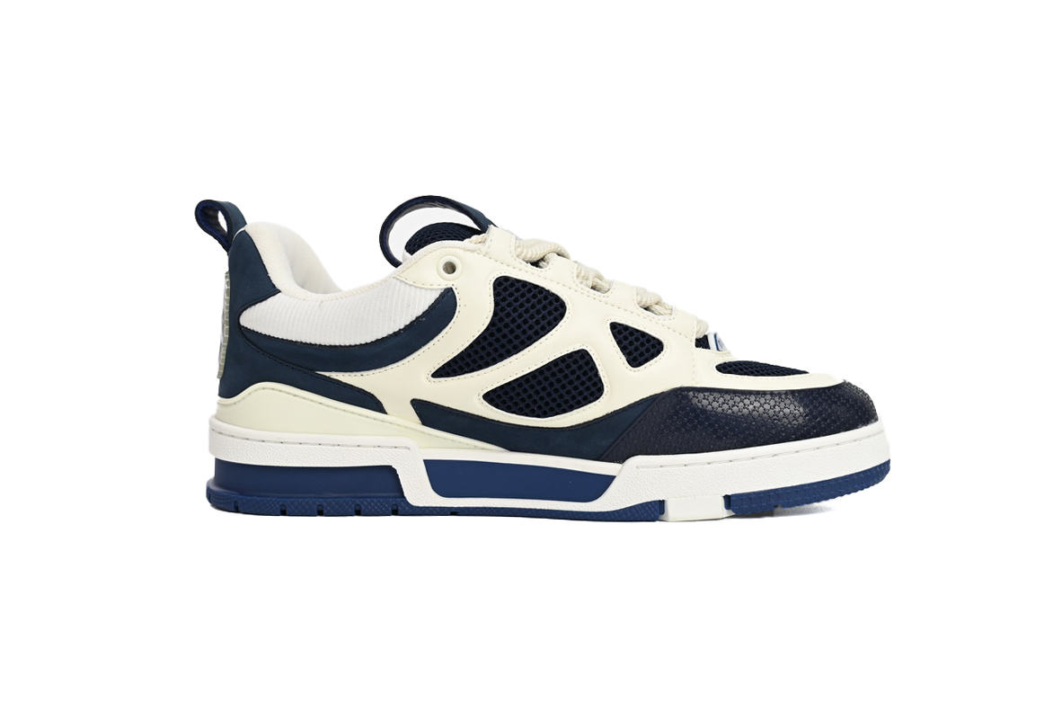 Coco Shoes Louis Vuitton LV Skate Sneaker Marine White 1AARRM - Cocoshoesvip.net