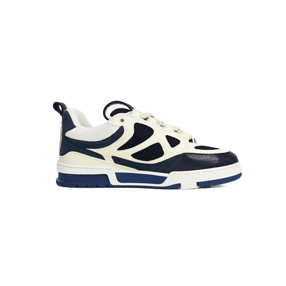 Coco Shoes Louis Vuitton LV Skate Sneaker Marine White 1AARRM - Cocoshoesvip.net