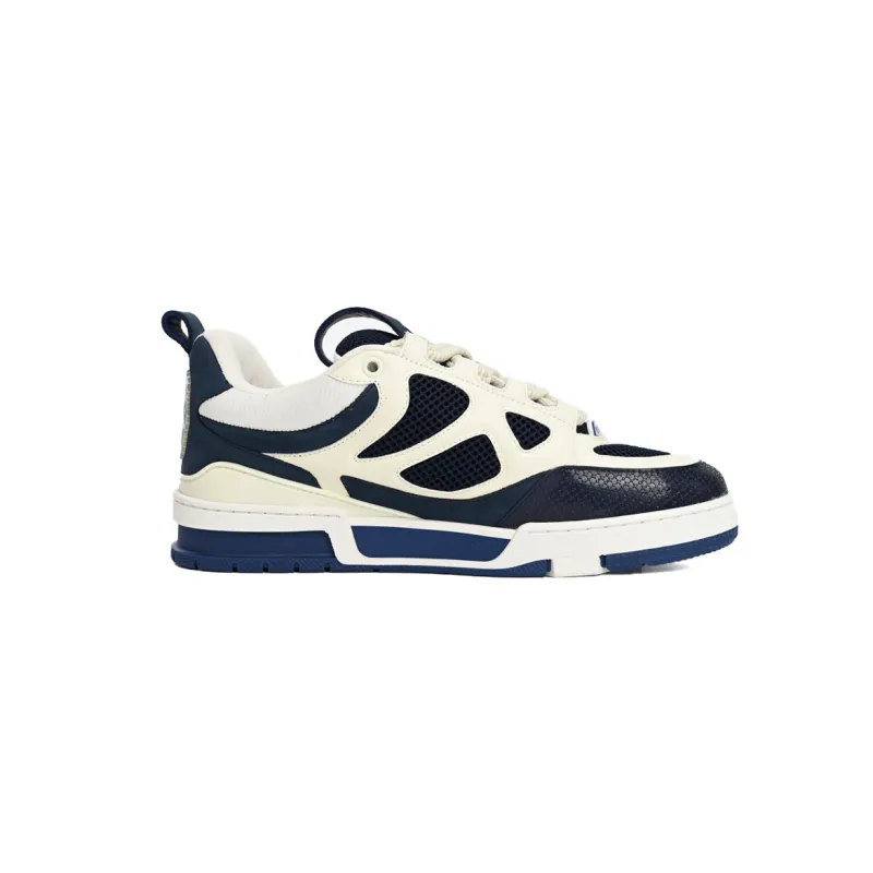 Coco Shoes Louis Vuitton LV Skate Sneaker Marine White 1AARRM - Cocoshoesvip.net
