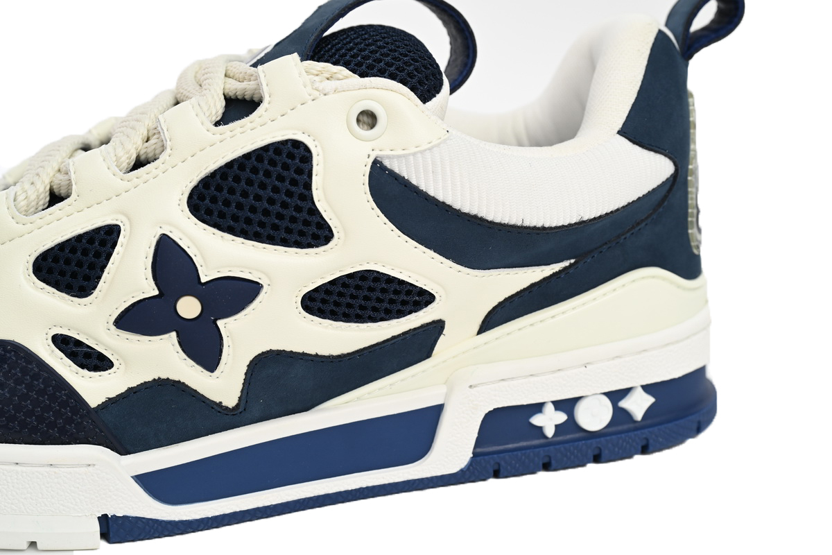 Coco Shoes Louis Vuitton LV Skate Sneaker Marine White 1AARRM - Cocoshoesvip.net