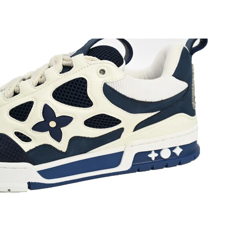 Coco Shoes Louis Vuitton LV Skate Sneaker Marine White 1AARRM - Cocoshoesvip.net