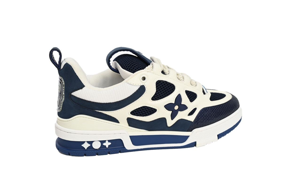 Coco Shoes Louis Vuitton LV Skate Sneaker Marine White 1AARRM - Cocoshoesvip.net