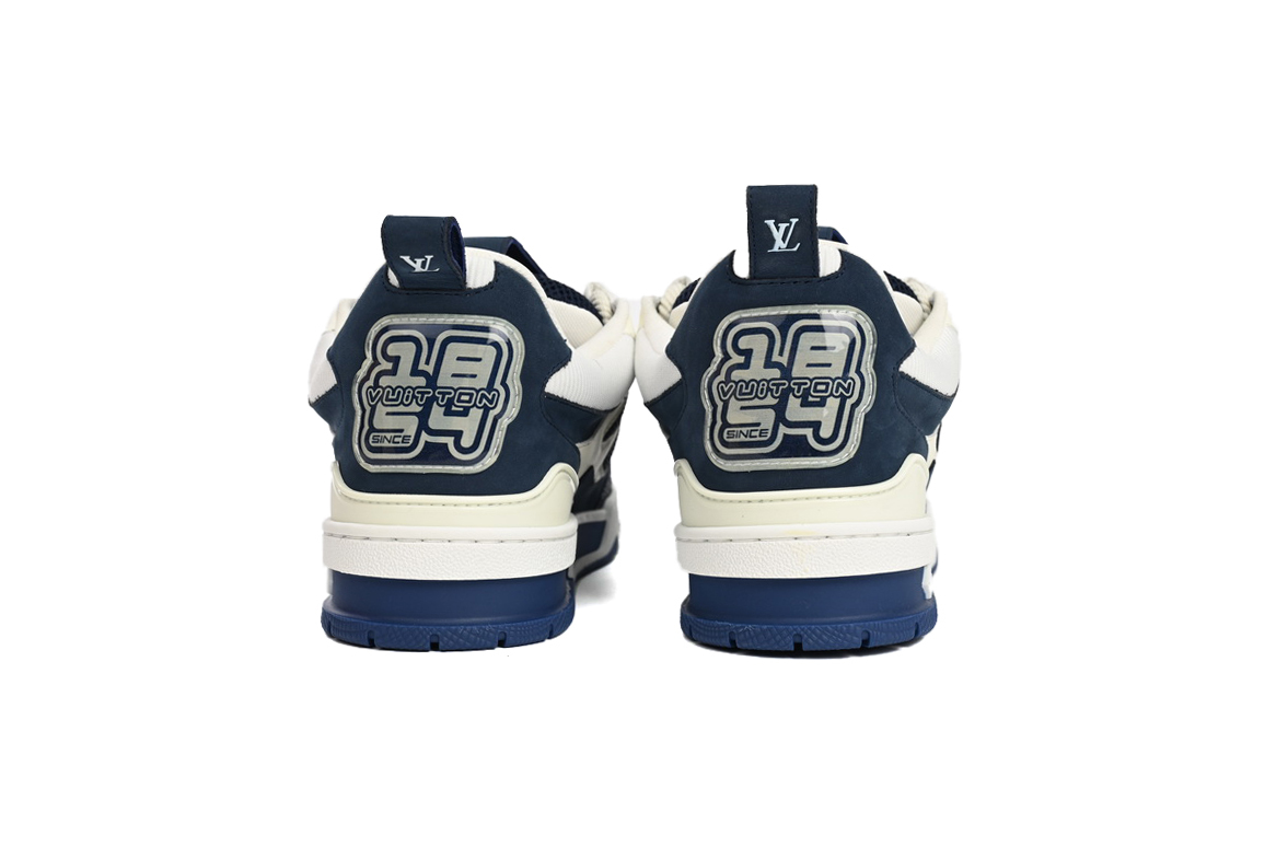 Coco Shoes Louis Vuitton LV Skate Sneaker Marine White 1AARRM - Cocoshoesvip.net