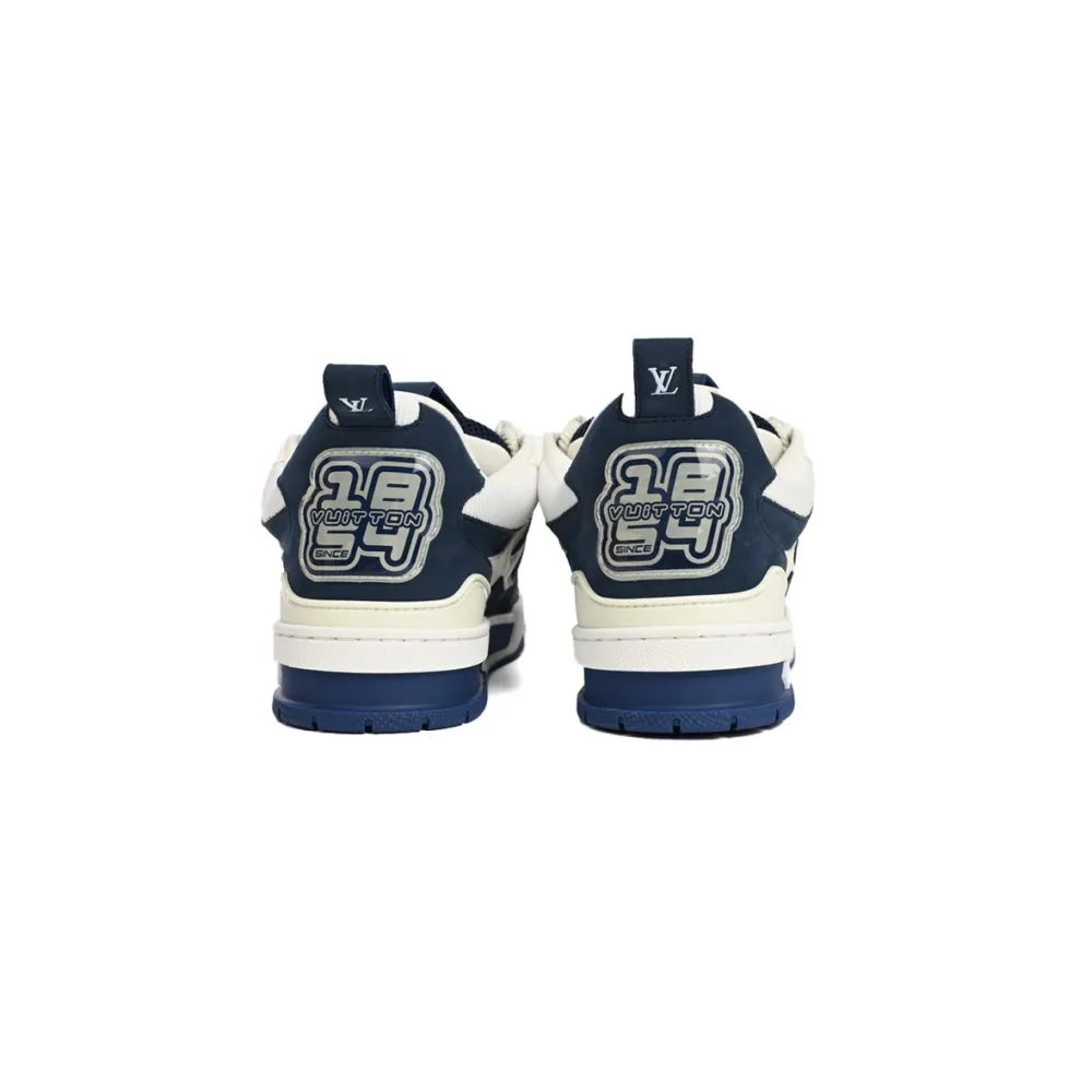 Coco Shoes Louis Vuitton LV Skate Sneaker Marine White 1AARRM - Cocoshoesvip.net