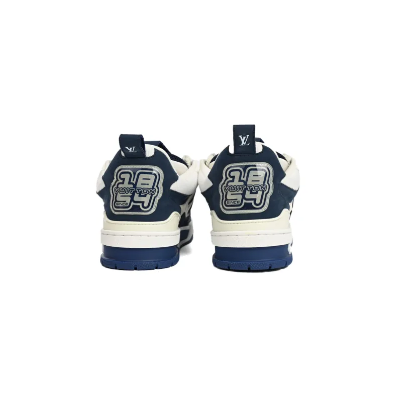 Coco Shoes Louis Vuitton LV Skate Sneaker Marine White 1AARRM - Cocoshoesvip.net