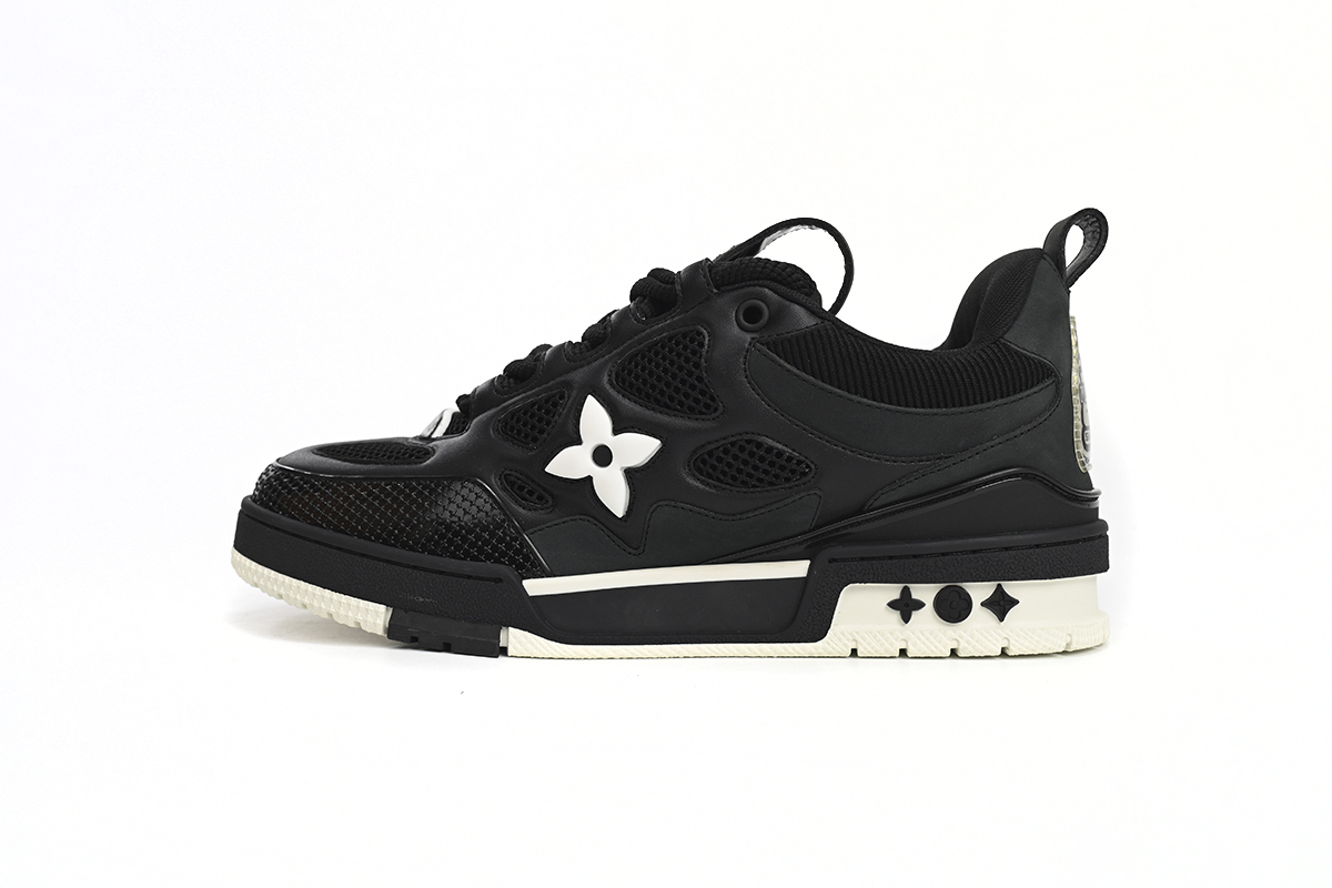 Coco Shoes Louis Vuitton LV Skate Sneaker Black White 1AARR2 - Cocoshoesvip.net