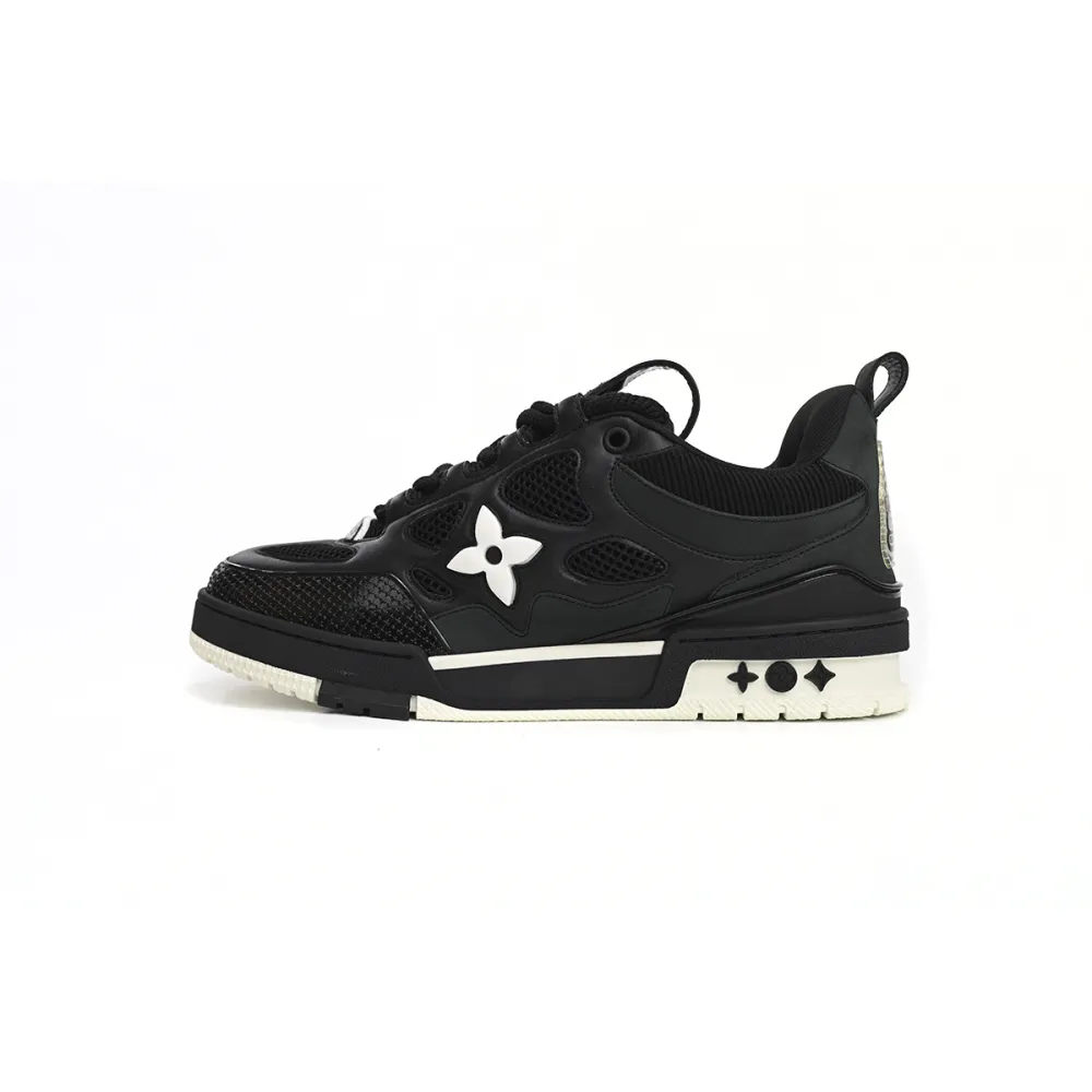 Coco Shoes Louis Vuitton LV Skate Sneaker Black White 1AARR2 - Cocoshoesvip.net