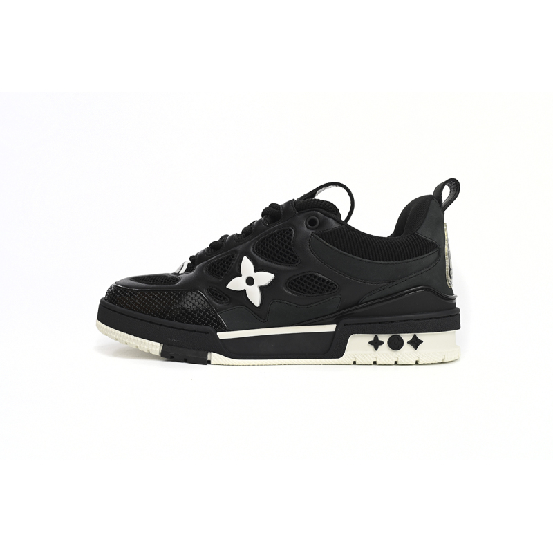Coco Shoes Louis Vuitton LV Skate Sneaker Black White 1AARR2 - Cocoshoesvip.net