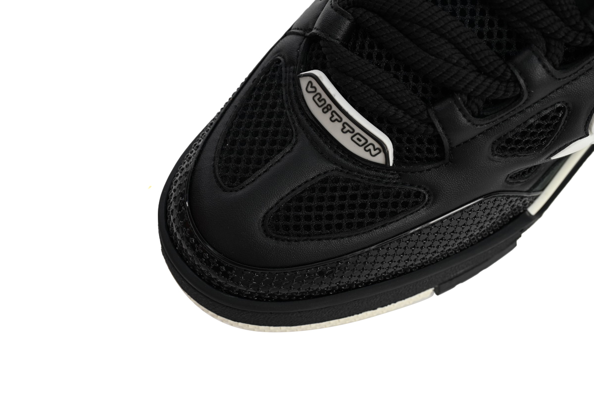 Coco Shoes Louis Vuitton LV Skate Sneaker Black White 1AARR2 - Cocoshoesvip.net