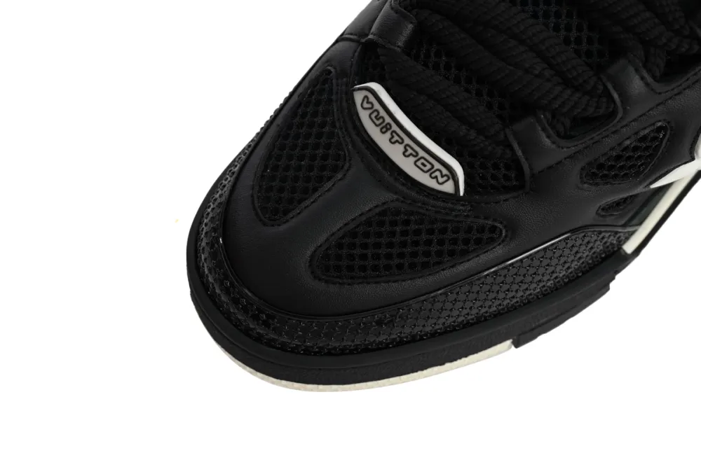 Coco Shoes Louis Vuitton LV Skate Sneaker Black White 1AARR2 - Cocoshoesvip.net