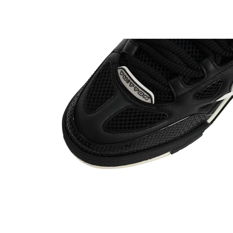 Coco Shoes Louis Vuitton LV Skate Sneaker Black White 1AARR2 - Cocoshoesvip.net