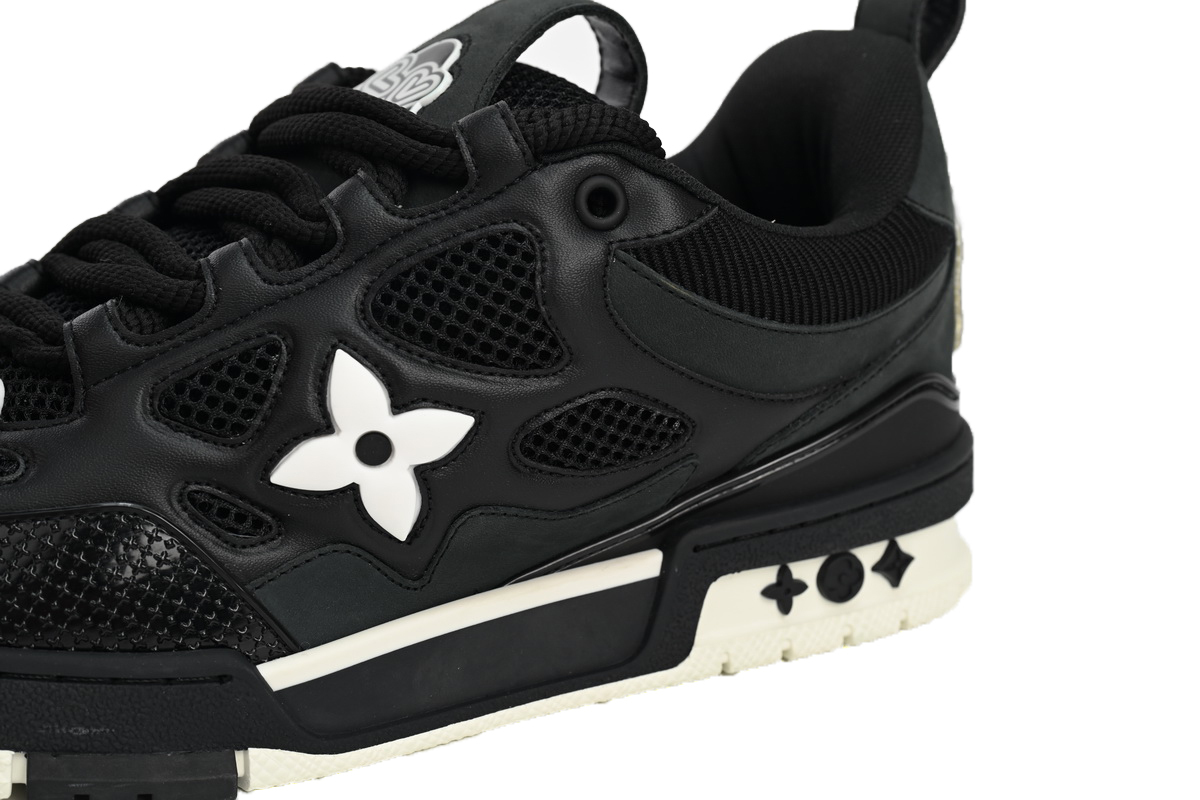 Coco Shoes Louis Vuitton LV Skate Sneaker Black White 1AARR2 - Cocoshoesvip.net