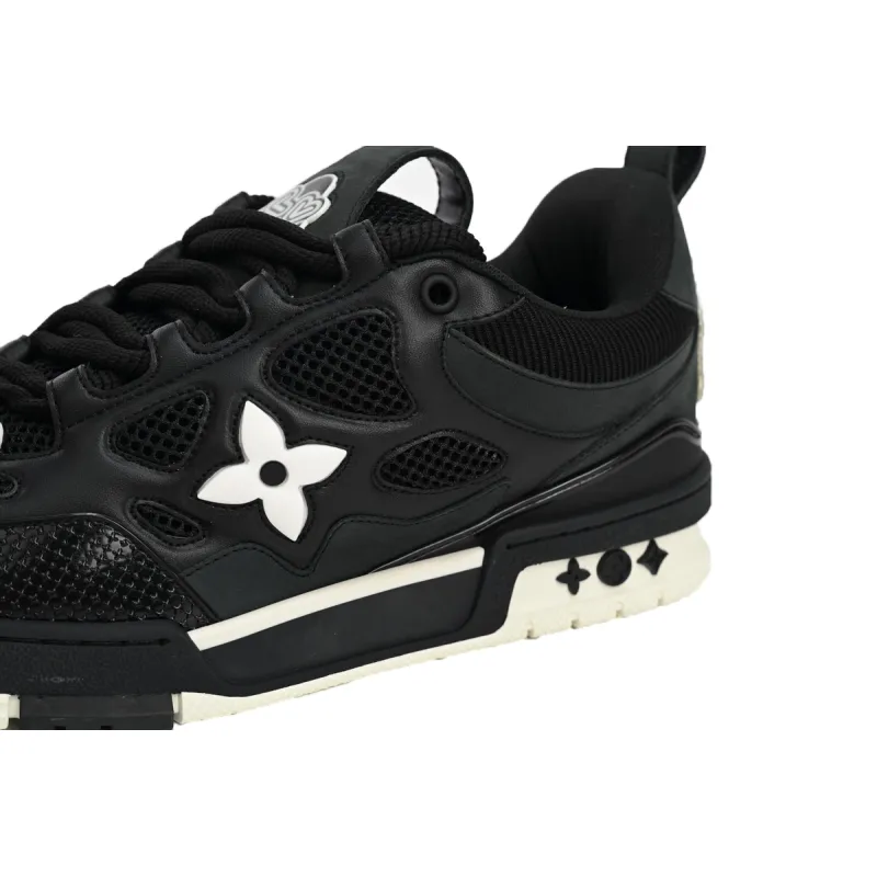 Coco Shoes Louis Vuitton LV Skate Sneaker Black White 1AARR2 - Cocoshoesvip.net