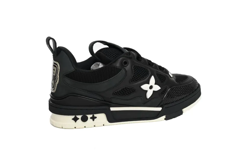 Coco Shoes Louis Vuitton LV Skate Sneaker Black White 1AARR2 - Cocoshoesvip.net