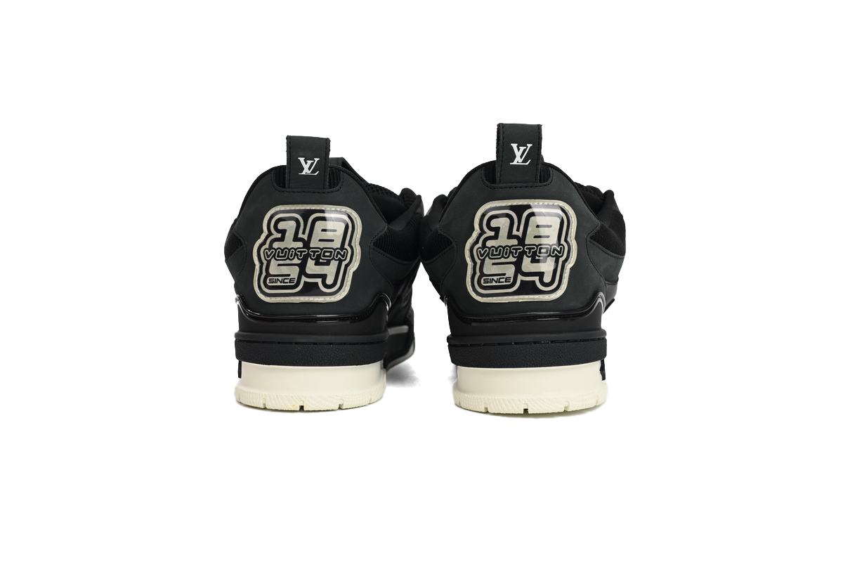 Coco Shoes Louis Vuitton LV Skate Sneaker Black White 1AARR2 - Cocoshoesvip.net