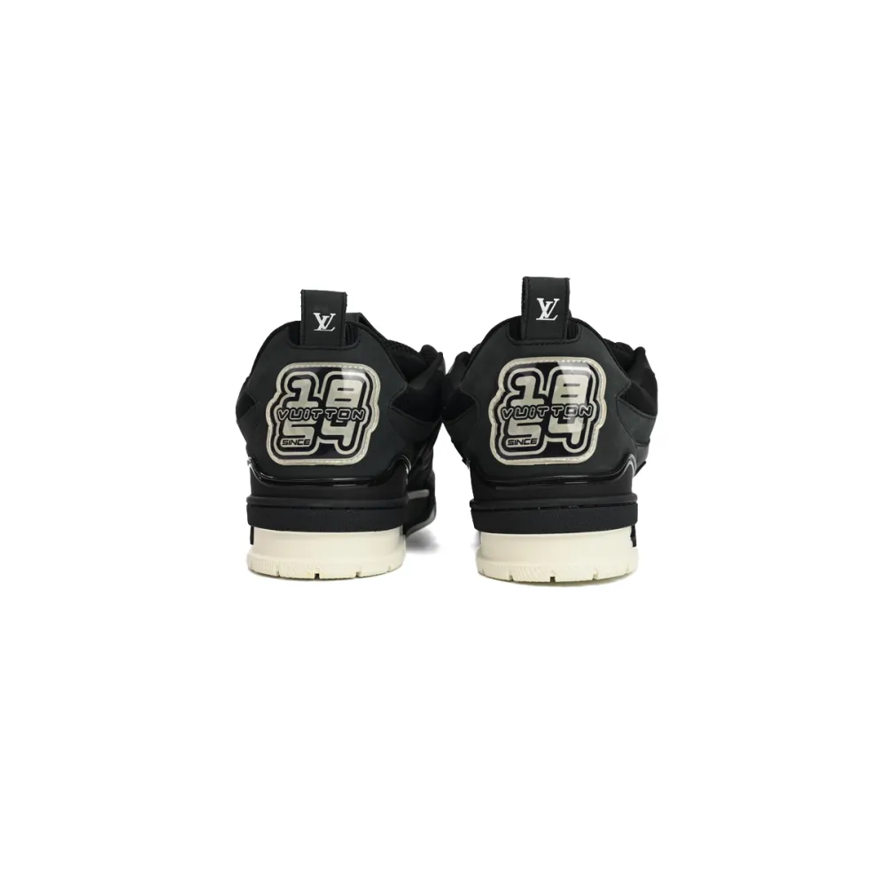 Coco Shoes Louis Vuitton LV Skate Sneaker Black White 1AARR2 - Cocoshoesvip.net