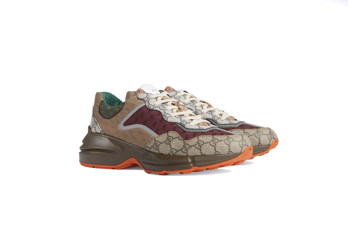 Coco Shoes Gucci Rhyton Brick Red 619891 99WG0 6060 - Cocoshoesvip.net