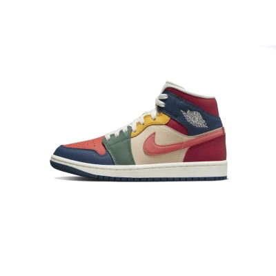 Coco Shoes Air Jordan 1 Mid SE Multi Color (2022) DN3738-400 01