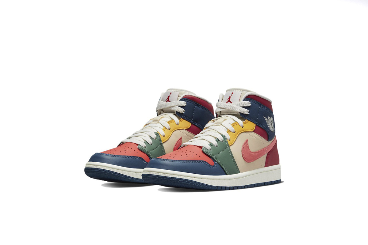 Coco Shoes Jordan 1 Mid SE Multi Color (2022) DN3738-400 - Cocoshoesvip.net