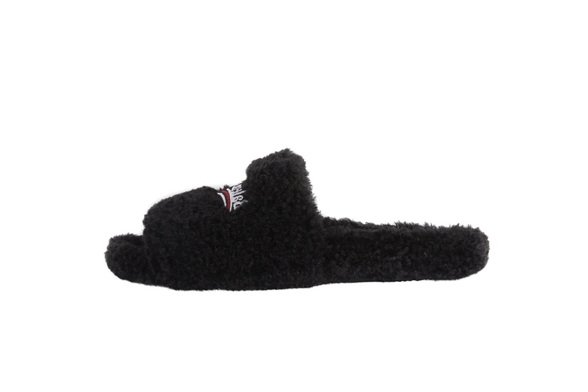Coco Shoes Balenciaga Furry Slide Black 654747W2D011096 - Cocoshoesvip.net