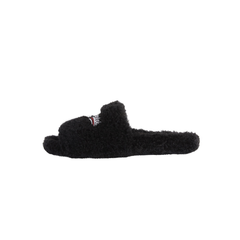Coco Shoes Balenciaga Furry Slide Black 654747W2D011096 - Cocoshoesvip.net