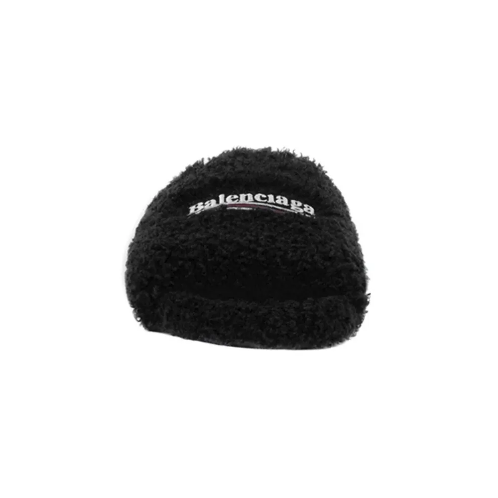 Coco Shoes Balenciaga Furry Slide Black 654747W2D011096 - Cocoshoesvip.net