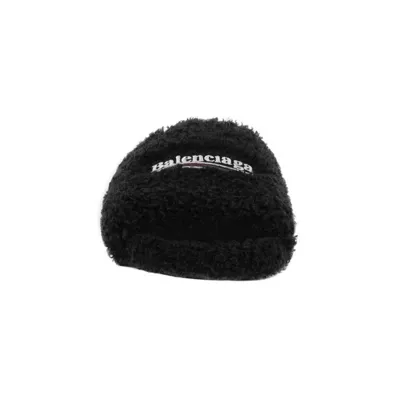 Balenciaga Furry Slide Black 654747W2D011096 02