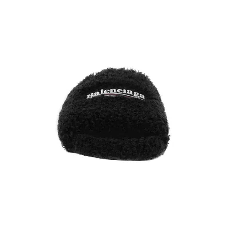 Coco Shoes Balenciaga Furry Slide Black 654747W2D011096 - Cocoshoesvip.net